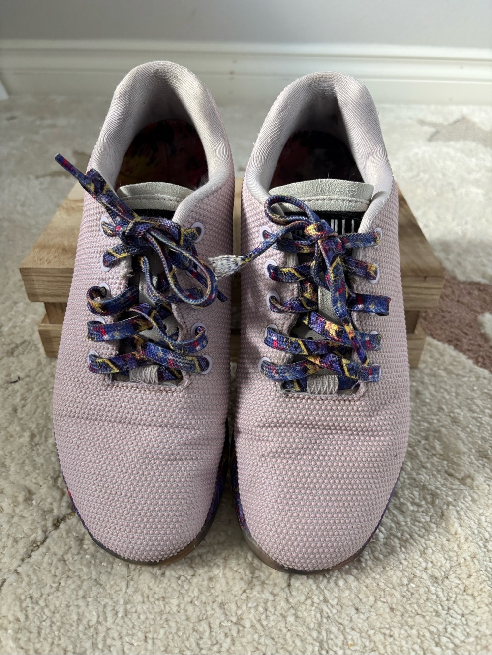 NOBULL SuperFabric Low Trainer Lavender Paint Splatter Workout Shoes Women’s 8.5